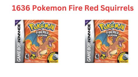 1636 pokemon fire red squirrels|1636 Pokemon Fire Red Squirrels